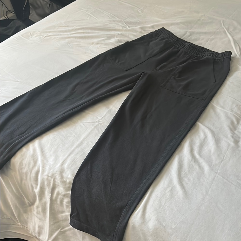 Uniqlo Men's Grey Washed Drawstring Pants